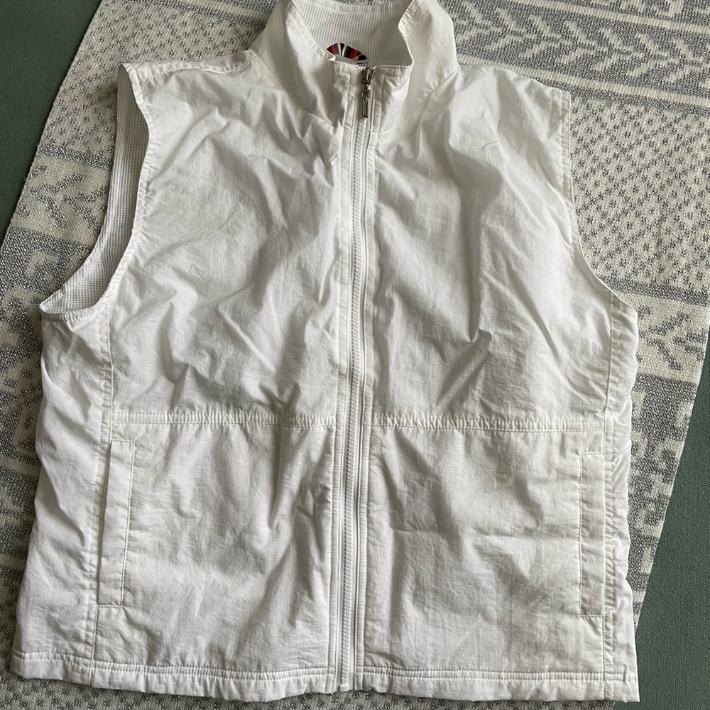 Vintage Catalina 2 Piece Set White Sport Vest & Sweatpants Set (size L) - Picture 2 of 12